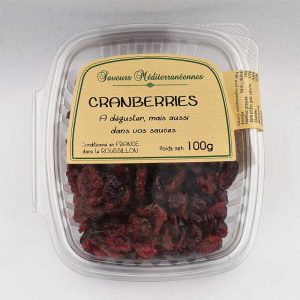 Cranberries en barquette de 100 g