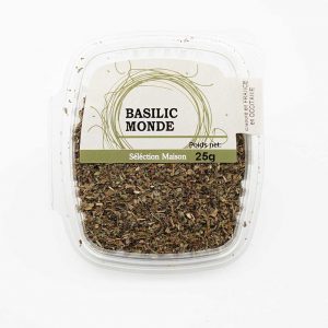 Basilic déshydraté en barquette, fabriqué par TERRIA,grossiste alimentaire, occitanie