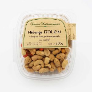 Mélange ITALIEN en barquette SAVEURS MEDITERRANEENNES - TERRIA - Grossiste alimentaire, Importateur, Fabricant d'olives, tapenade, fruits secs et épices