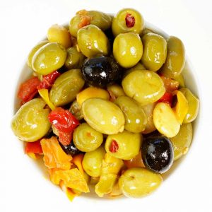 Olives cocktail TAHITIENNES - TERRIA - Grossiste alimentaire, Importateur, Fabricant d'olives, tapenade, fruits secs et épices