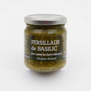 Persillade de basilic en verrine - TERRIA - Grossiste alimentaire, Importateur, Fabricant d'olives, tapenade, fruits secs et épices